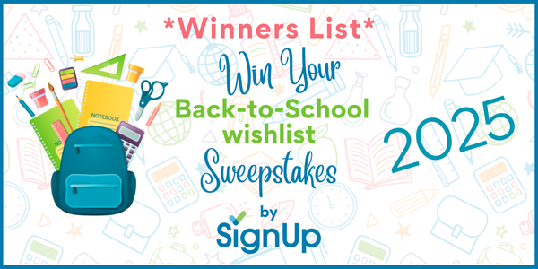 SignUp's Back to School Sweepstake Winners 2025