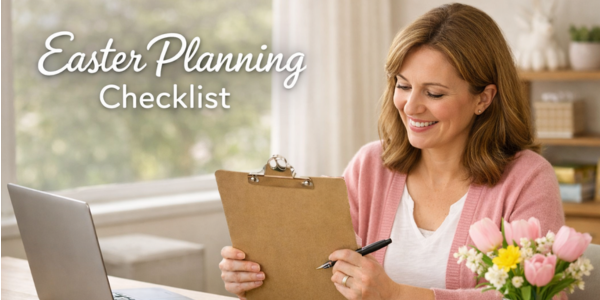 Easter Planner using a checklist to organizer an Easter event