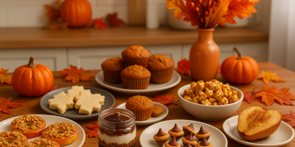 fall-themed snacks