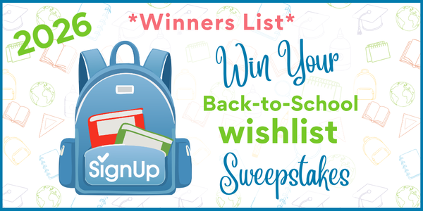 SignUp's Back to School Sweepstakes Winners 2026