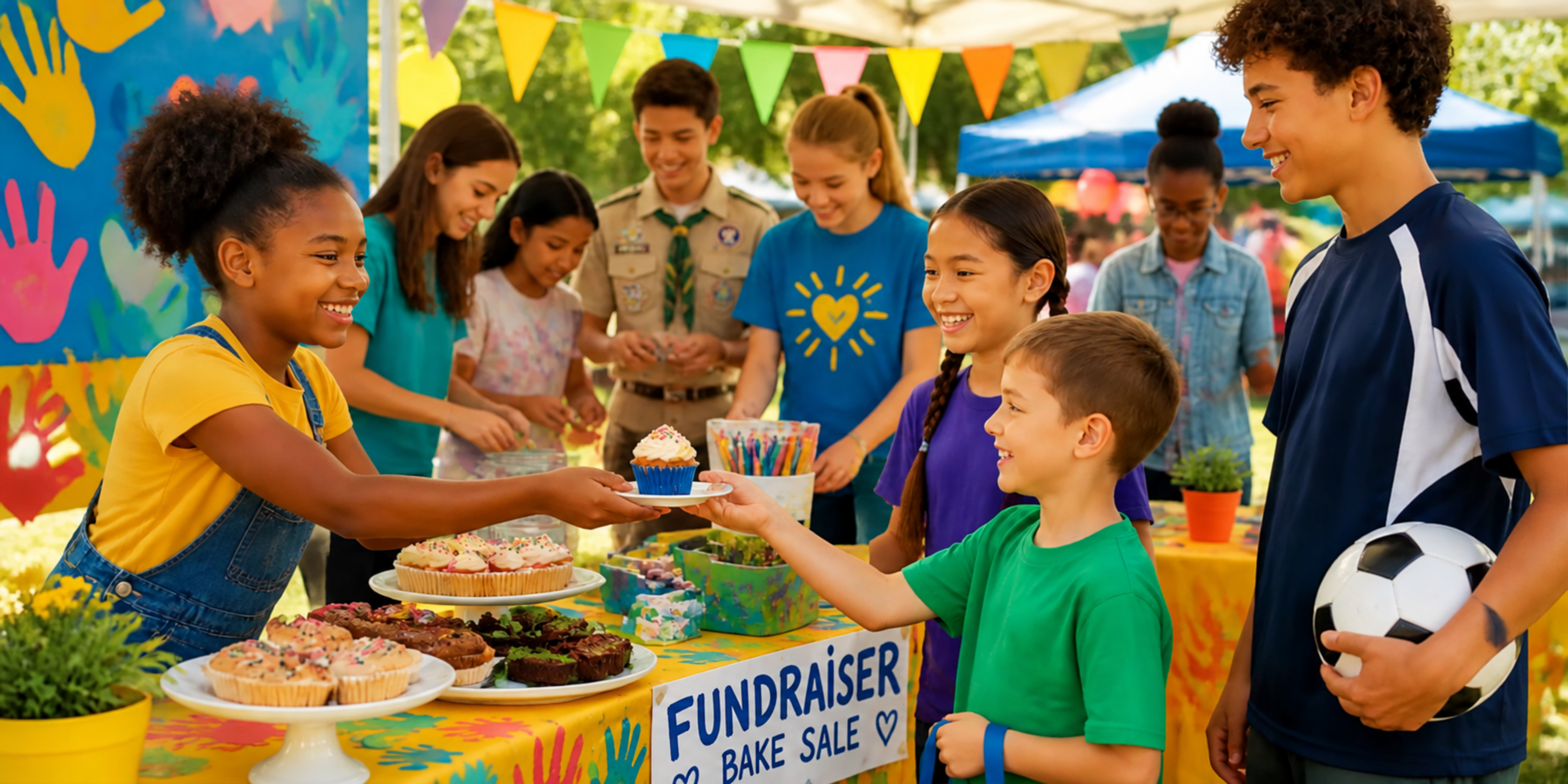 Fundraising ideas for kids from A to Z: Kids hosting a fundraiser bake sale