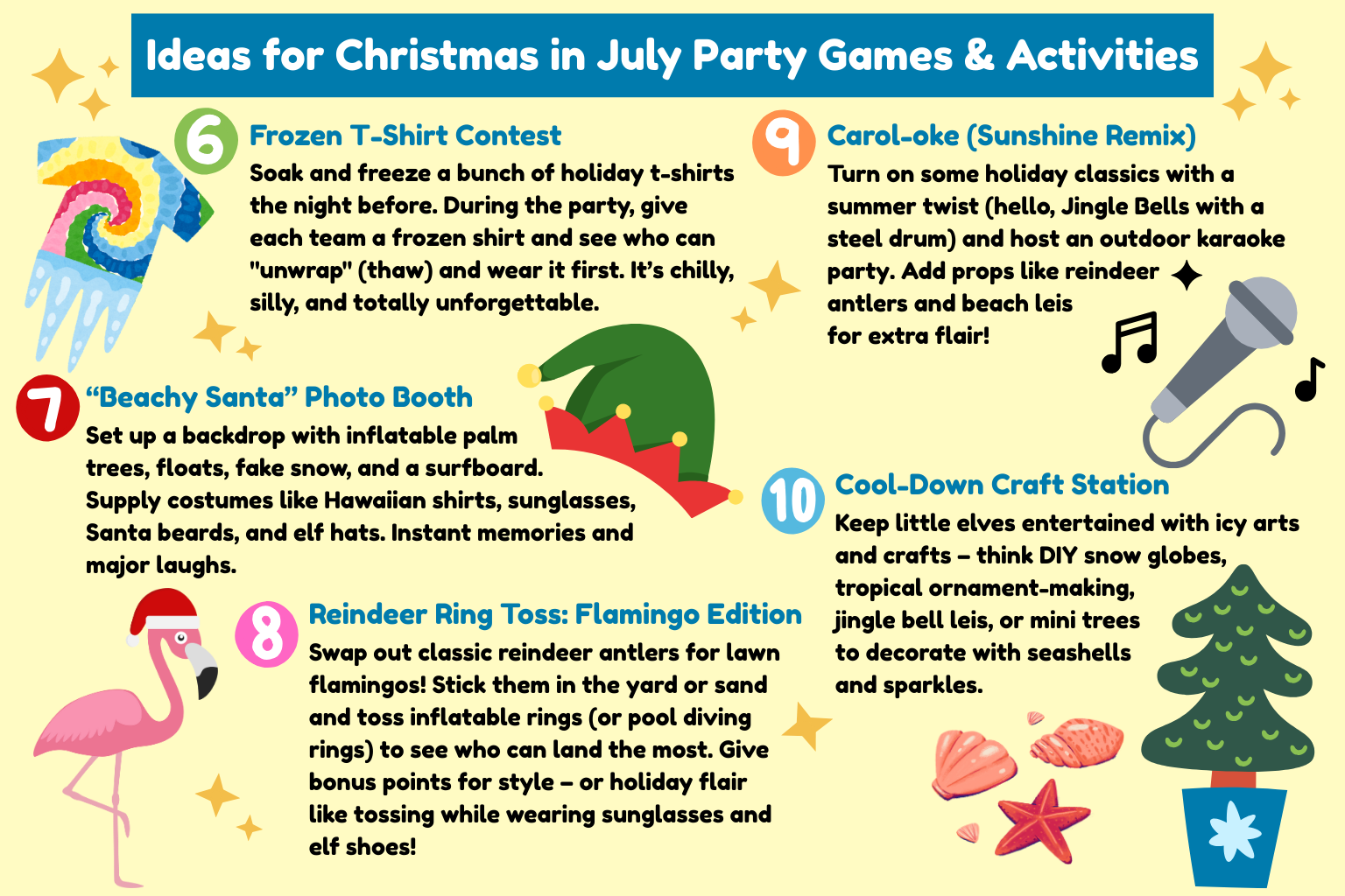 Ideas for Christmas in July games and activities page 2