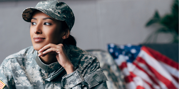 American female soldier