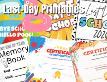 class party thumbnail - cute elementary girl in a party hat in the classroom