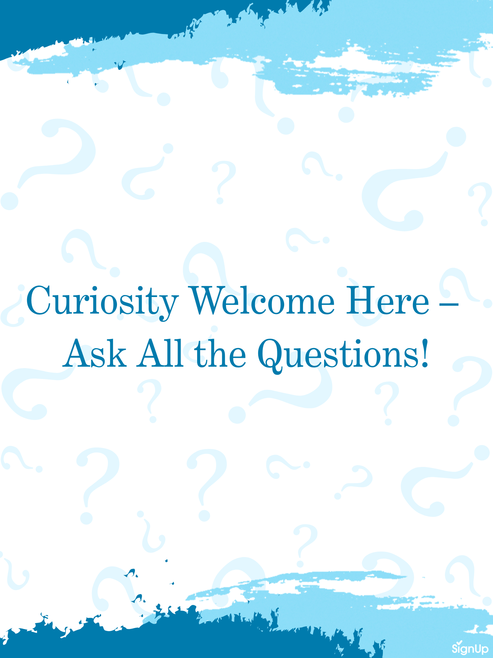 Curiosity Welcome classroom poster