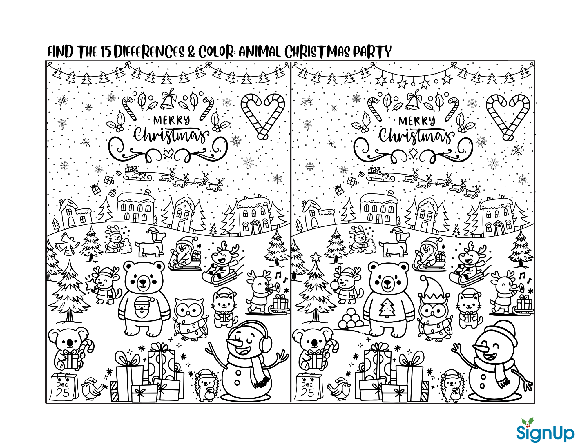Printable Christmas iSpy