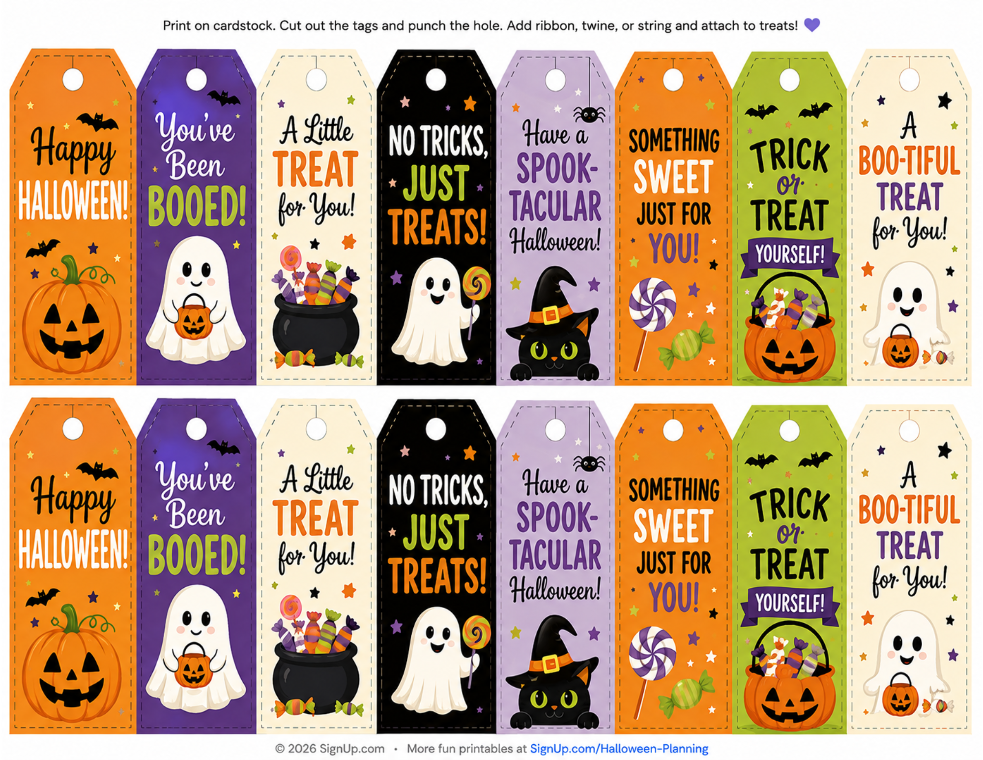 free printable Halloween Bingo cards