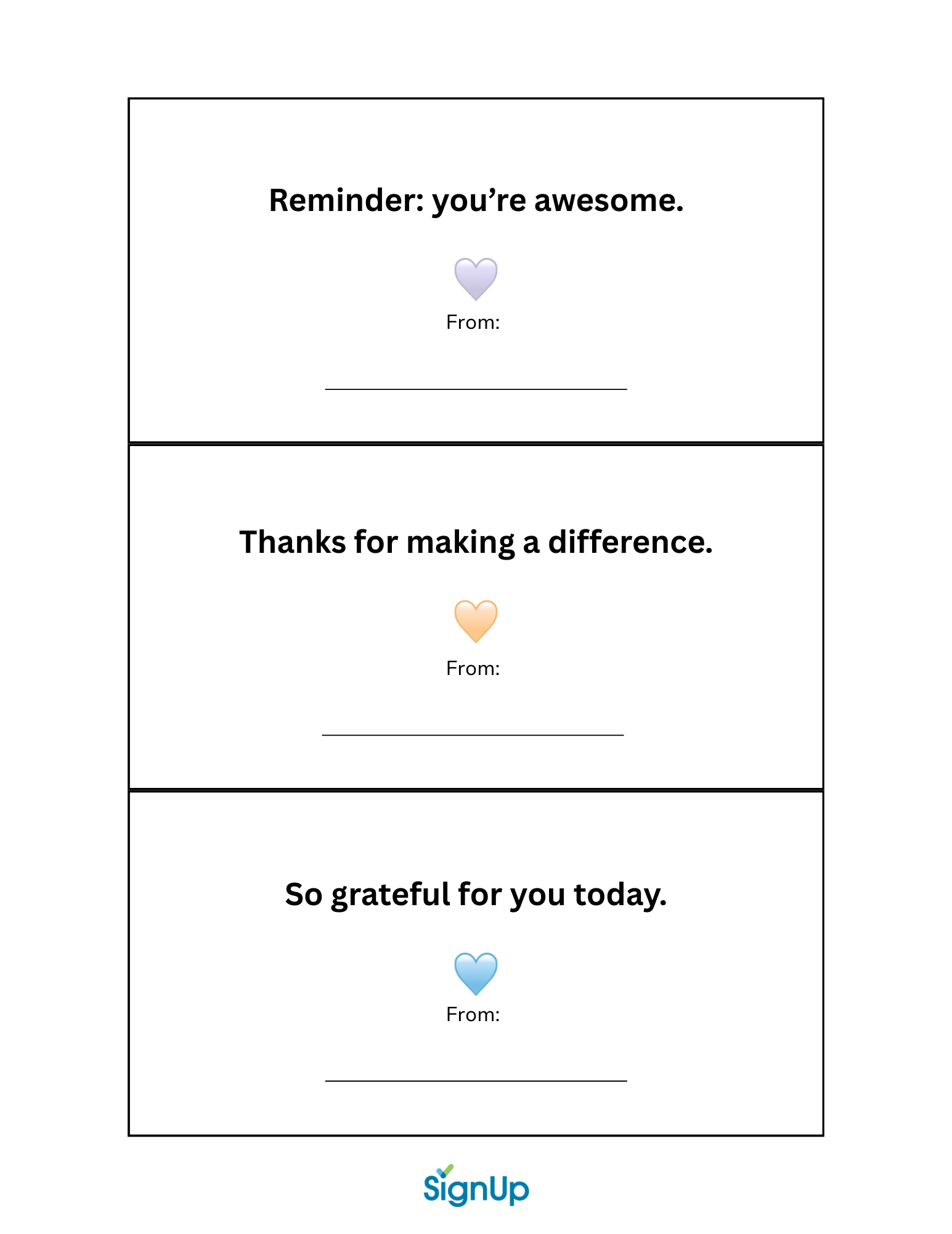 clean, minimal printable spread the luv notes page 2